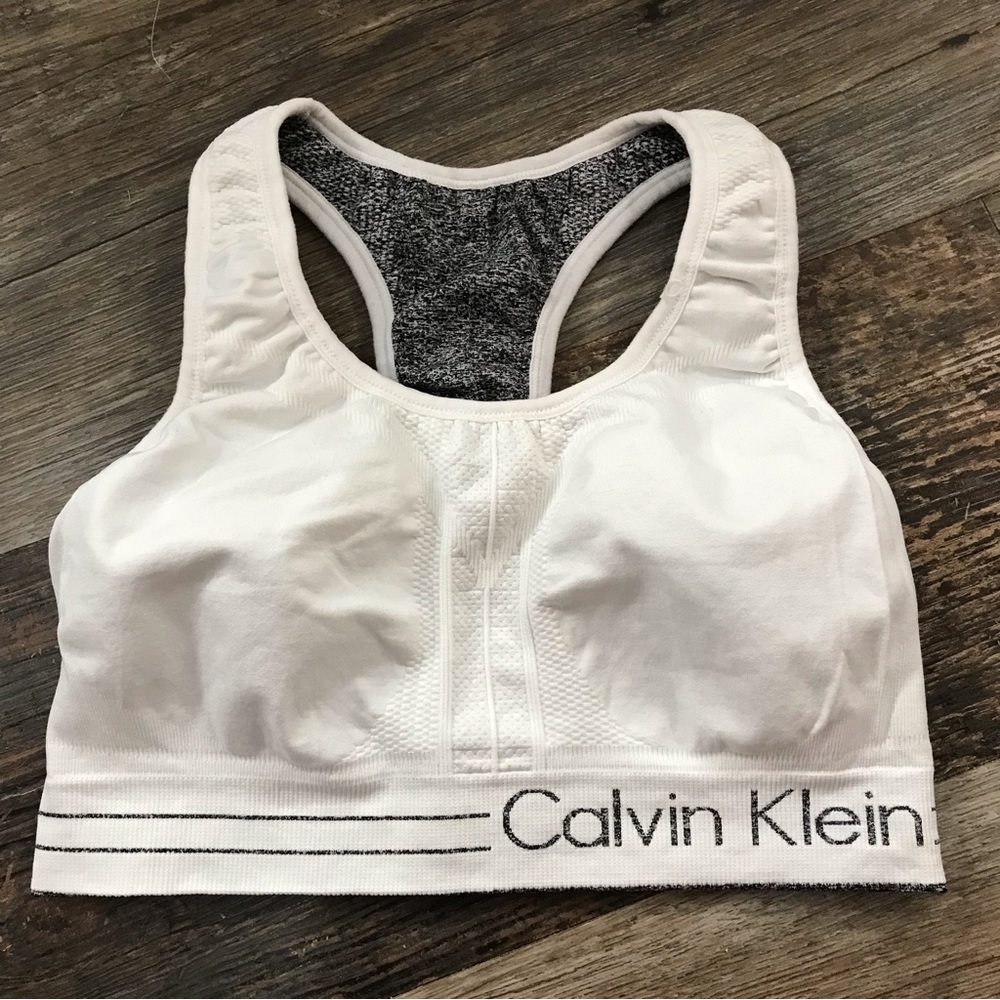 Calvin Klein reversible sports bra grey/white XS